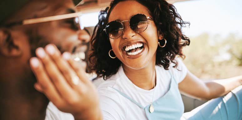 Attractive woman with traits, that make men stick around. 