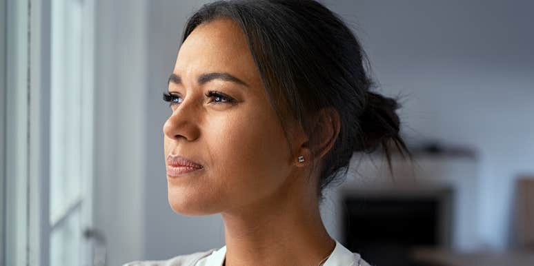 Woman keeps upper hand in the relationship.