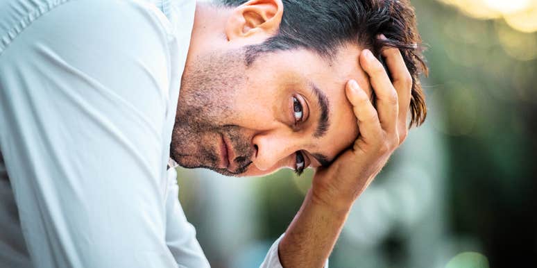 Man whose marriage is quietly falling apart.