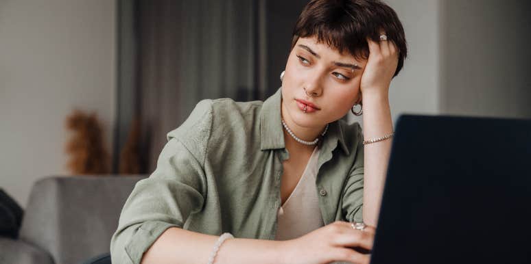 remote worker who doesn't leave her home for weeks at a time