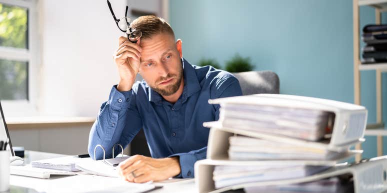 man who needs work-life balance is in not in the right job