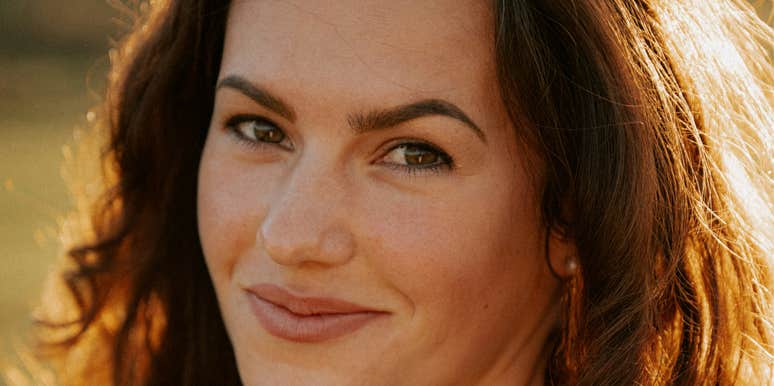 Woman creates soul connection with person she loves.