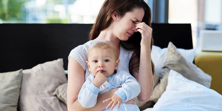 wife calls herself a single mom because the dad works and is never around