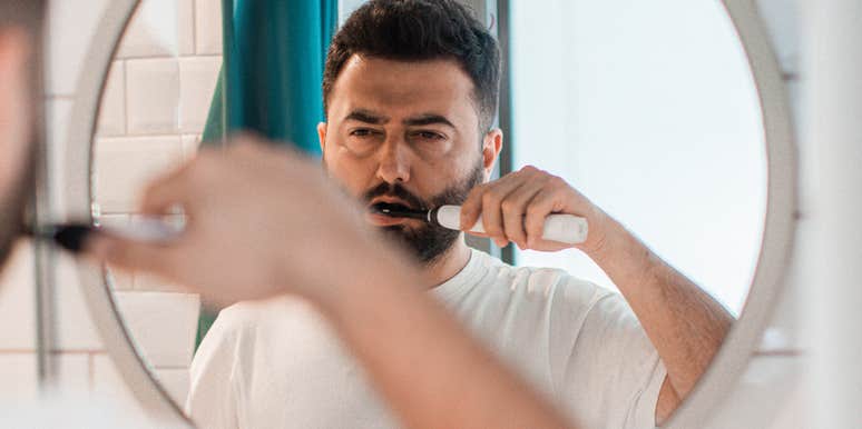 husband calls wife mean expecting him brush teeth