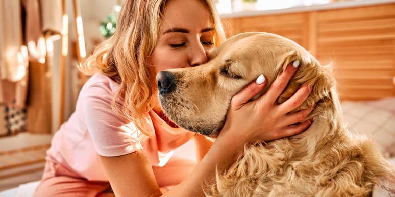 Gen Z woman skipping a trip to stay home with her dog