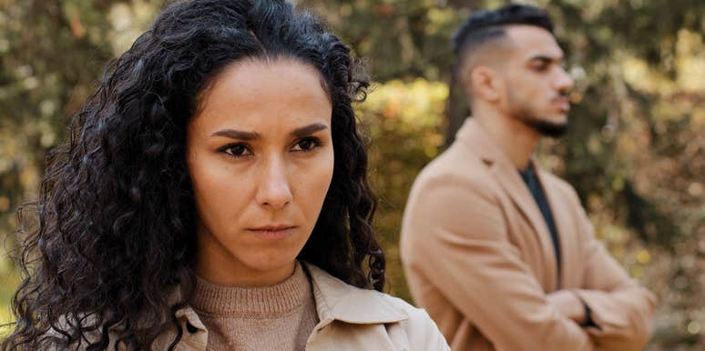 serious frustrated woman who no longer respects her husband