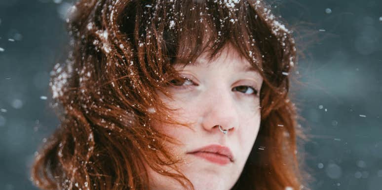 Woman is sadder than men in the winter.