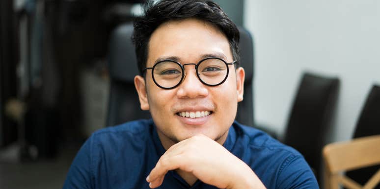 happy man who makes his emotional hygiene a priority