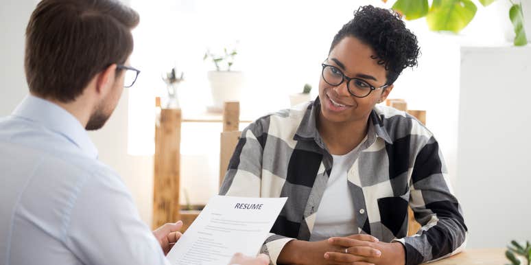 hiring manager interviewing applicant for job they made sound desirable