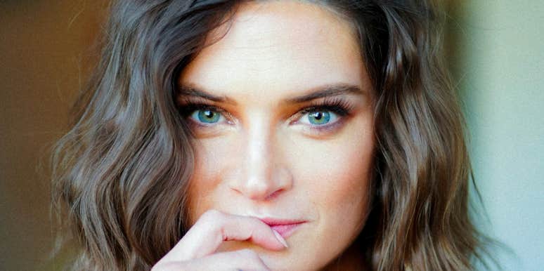Woman does things with eyes.