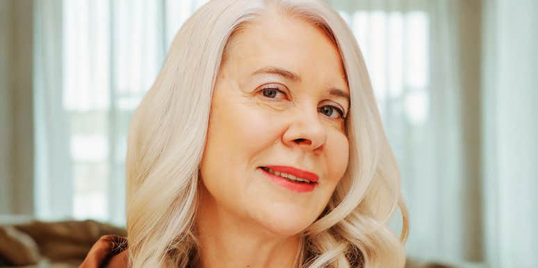 Woman who still seems young in her sixties. 