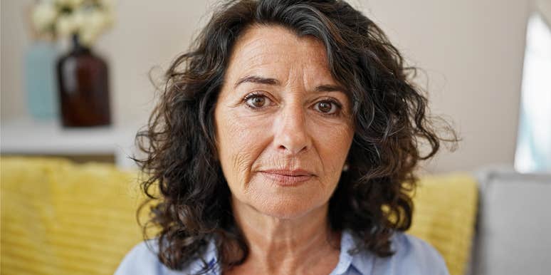 older woman who has stopped liking other people with age