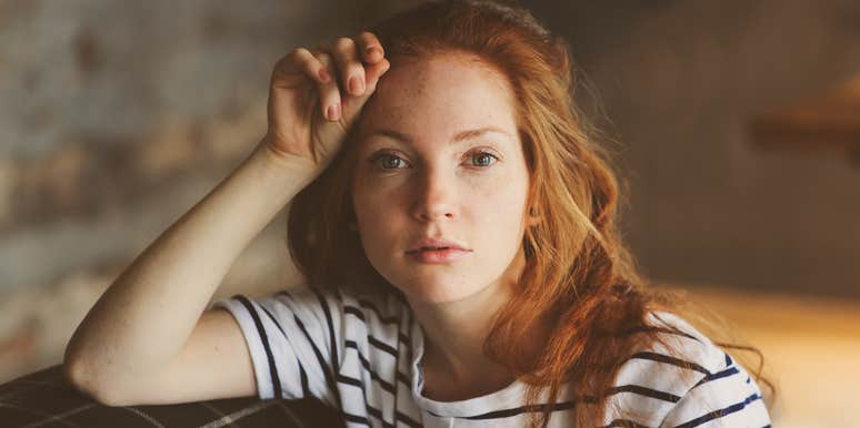 uncomfortable young woman avoiding financial advice