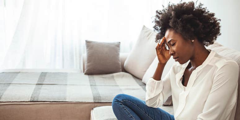 upset woman whose friend hurt her feelings