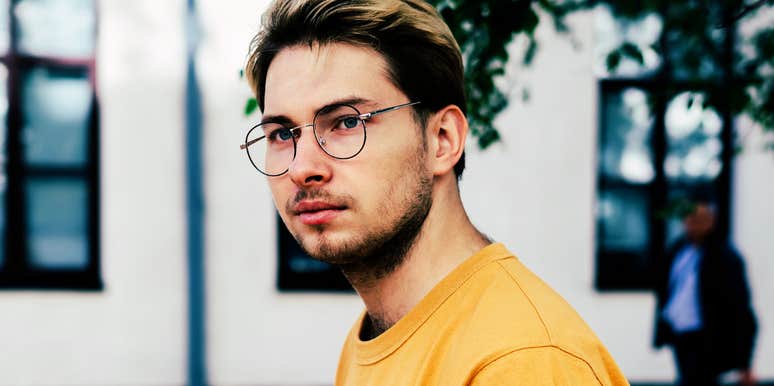Man who secretly feels insecure about themselves. 