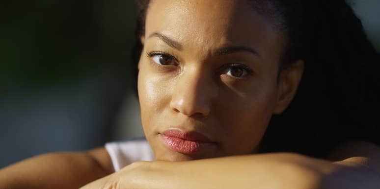 sad unmotivated woman unable to move ahead in life