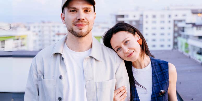 Deeply in love couple that are happy together.