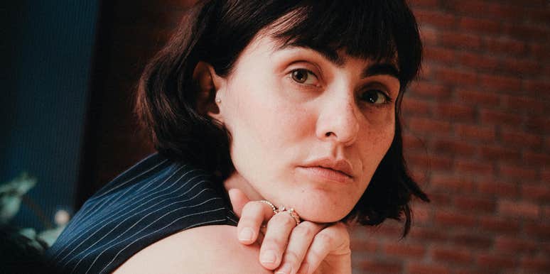 Woman who is feeling anxious. 
