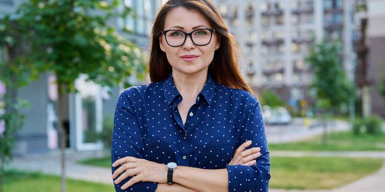 happy woman being less patient with age