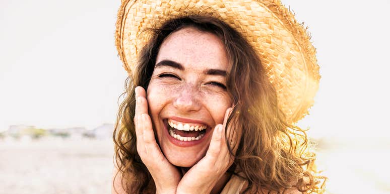 Naturally joyful person. 