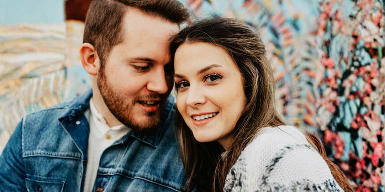 Couple with a safe connection.