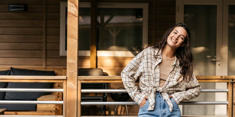 woman living in hometown