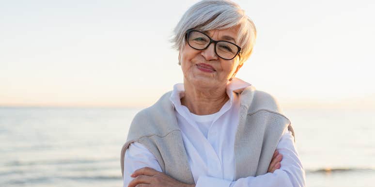 confident older woman