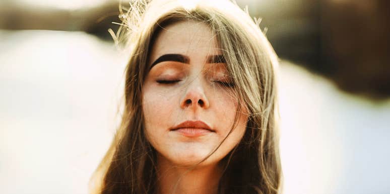 Person who has mastered eliminating stress in their life in seconds. 