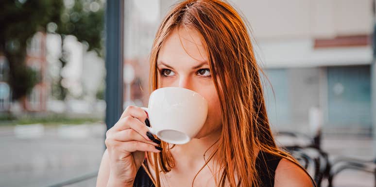 Woman who realizes she needs the chapter with her ex to be closed for good. 