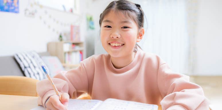 female student who is expected to do well