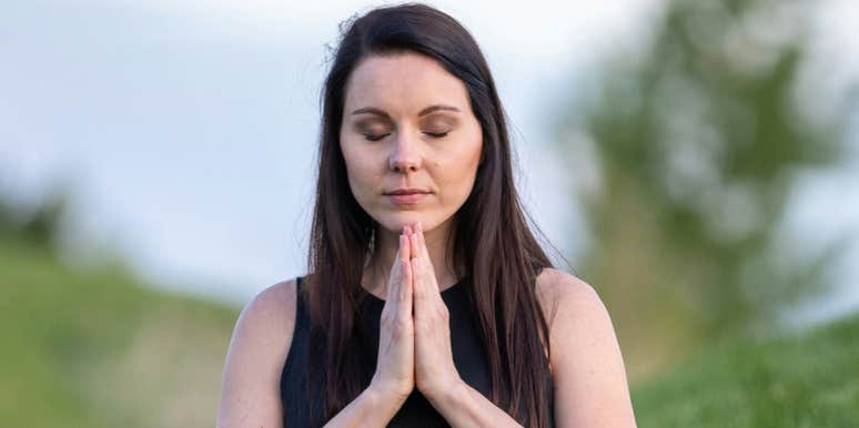 Yoga changes woman's life.