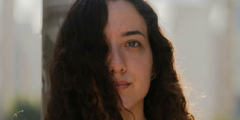 Woman couldn't feel happy.