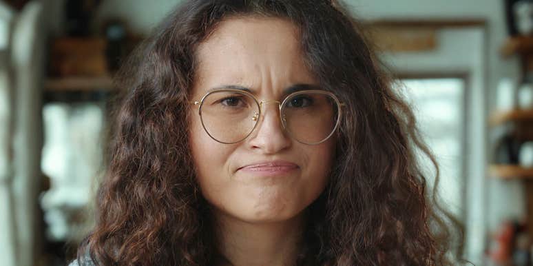 Person makes themselves less attractive.