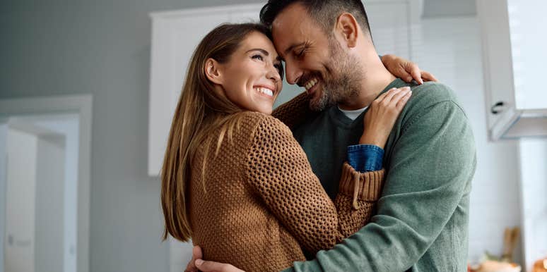 couple who love each other on a soul level hugging