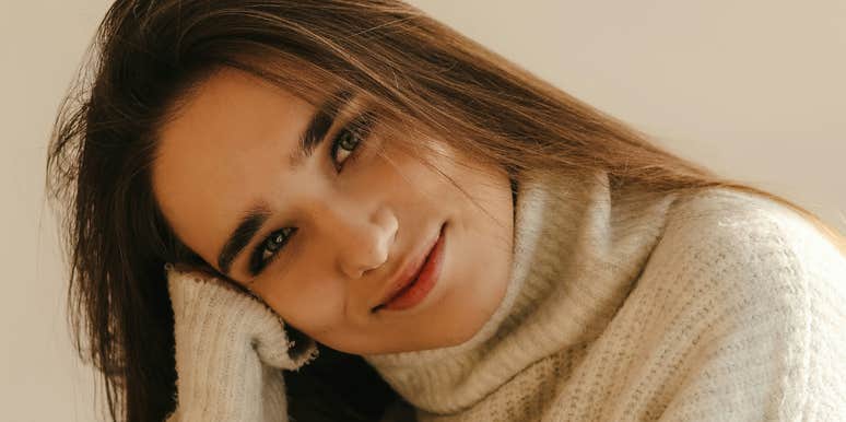 Woman has great vibes.