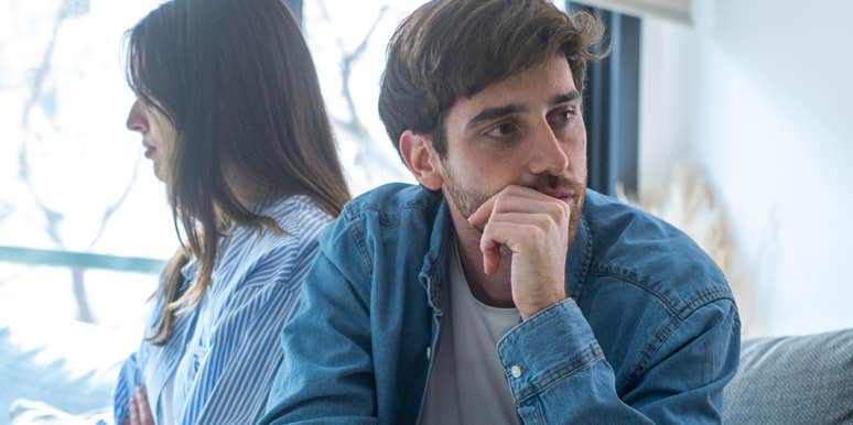 husband feeling resentful turned away from wife