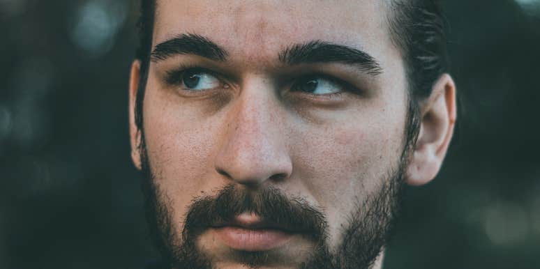 Man is not over his ex.