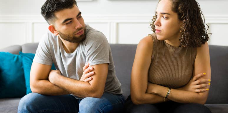 couple headed for divorce at odds with each other