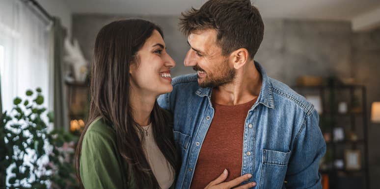 happy couple saving time on chores