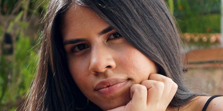 Woman questions if someone is trustworthy.