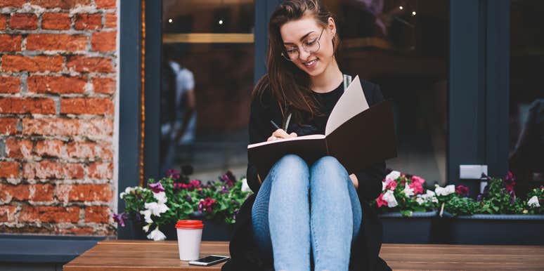 woman enjoying her hobbies