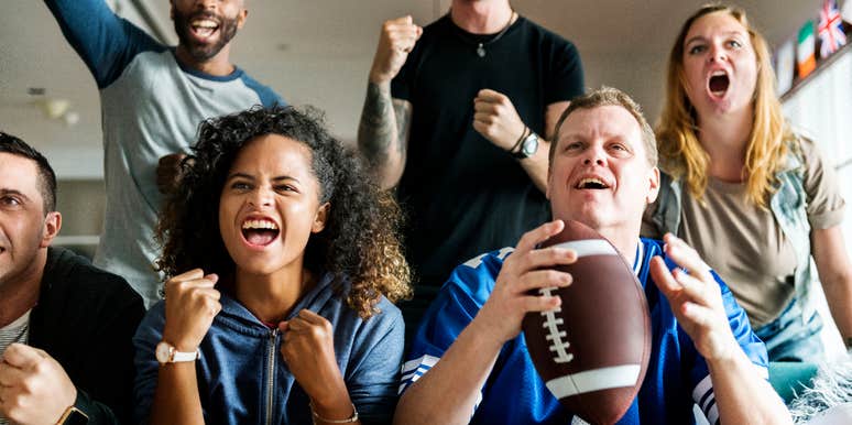 football fans rooting for their favorite NFL team