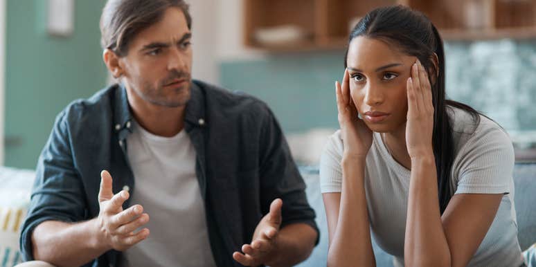 man who is exhausting to deal with speaking down to his partner