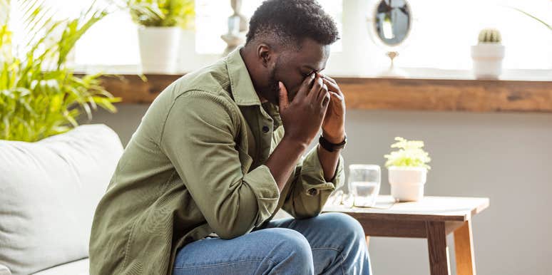 man upset after his sister pranked him