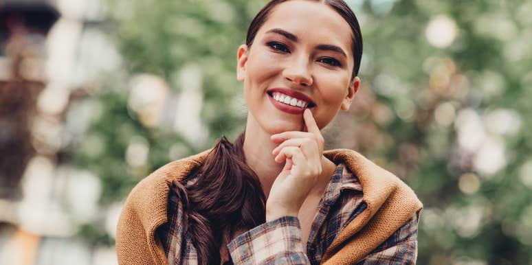 socially intelligent woman smiling