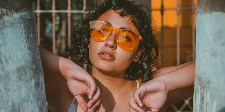 woman showing signs final shedding phase year snake