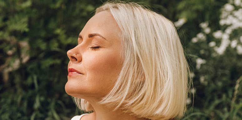 Woman has to let go of toxic thoughts.