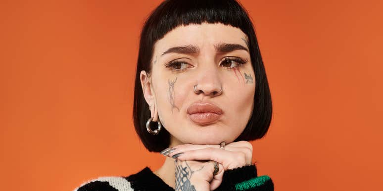 Woman Has Identity Crisis After Getting Blacked-Out Neck Tattoo