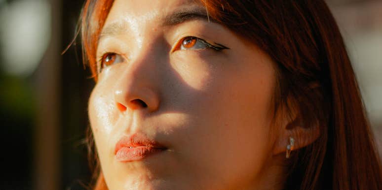 Woman mourns the life she thought she would have.