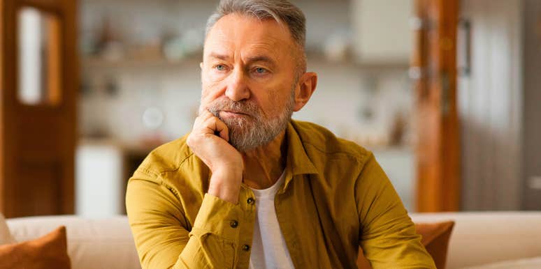 sad divorced men thinking about the things he wish he knew before getting married